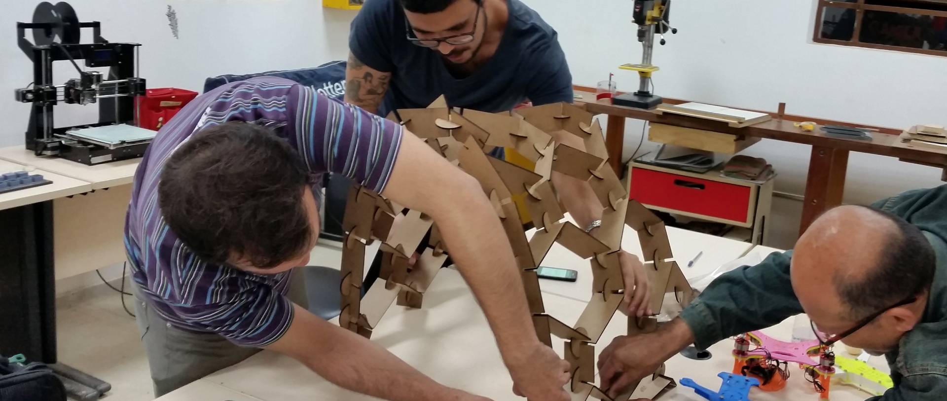 Usuários em curso prático